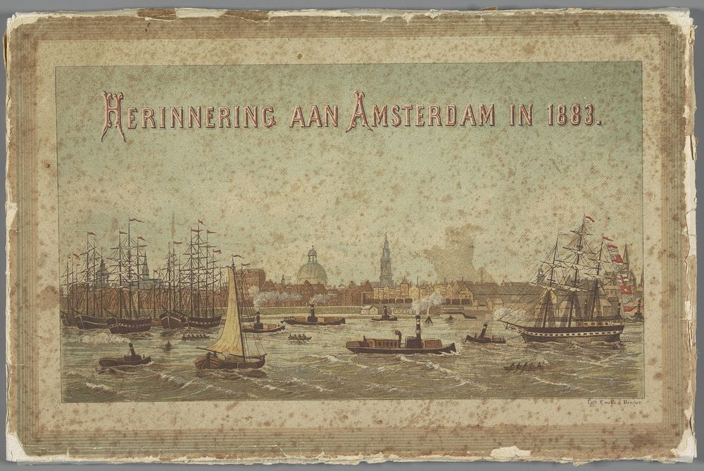 Herinnering aan Amsterdam in 1883 (1883) by anonymous, Emrik and Binger and Het Nieuws van den Dag