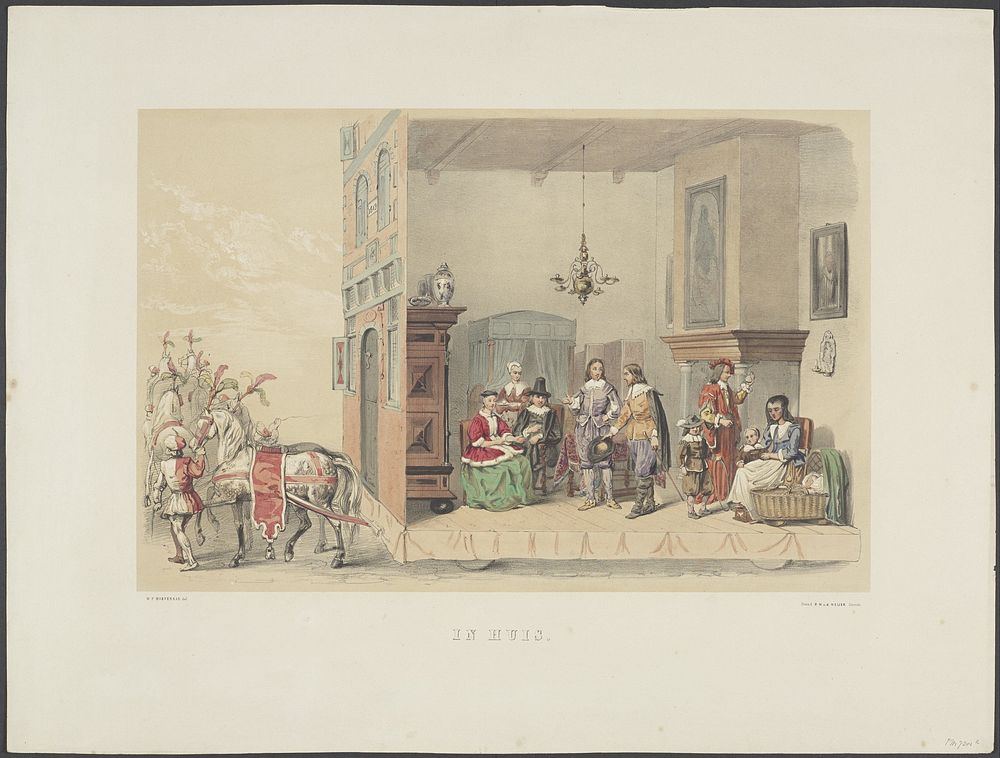 Utrechtse maskerade van 1856, plaat 2 (1856) by anonymous, Willem Pieter Hoevenaar, Pieter Wilhelmus van de Weijer and W F…