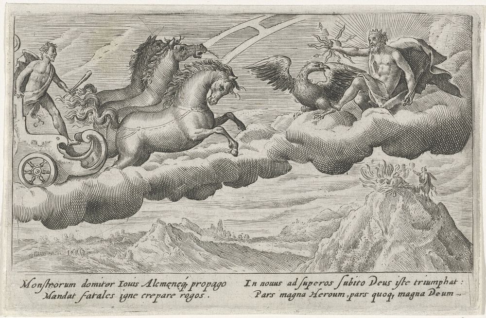 Apotheose van Hercules (1602 - 1607) by Crispijn van de Passe I
