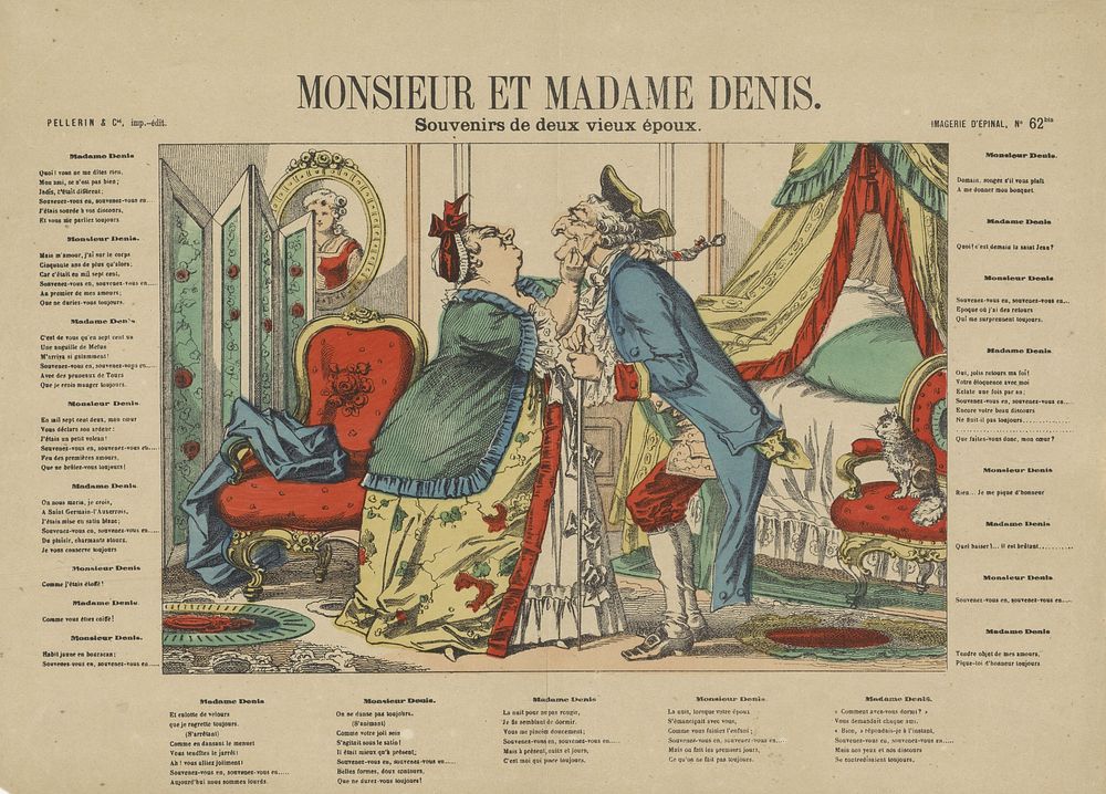 Meneer en mevrouw Denis (c. 1791 - c. 1900) by Pellerin and Cie and anonymous