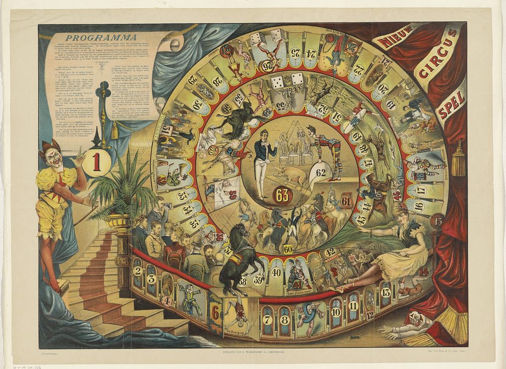 Nieuw / circus / spel (1887 - 1891) by S Warendorf II and Jos Vas Dias and Co