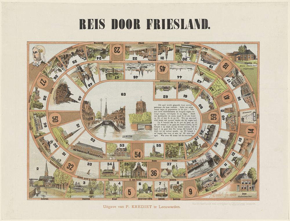 Reis door Friesland (1900) by Piebe Krediet, Piebe Krediet and C A J Luilingh