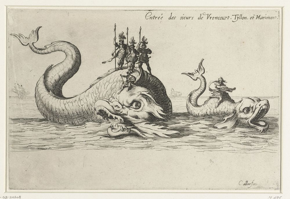 Entree van de heren van Vroncourt, van Tyllon en van Marimont (1627) by Jacques Callot, Jacques Callot and Sébastien Philippe