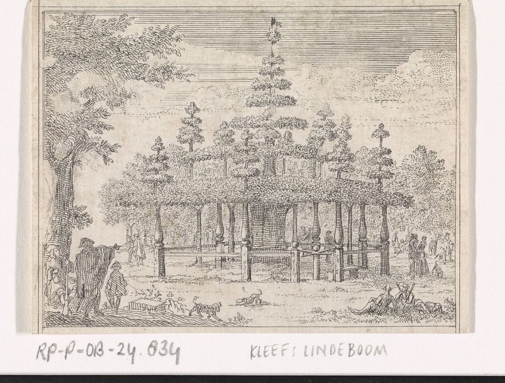 Lindeboom te Kleef (1730) by Abraham Zeeman