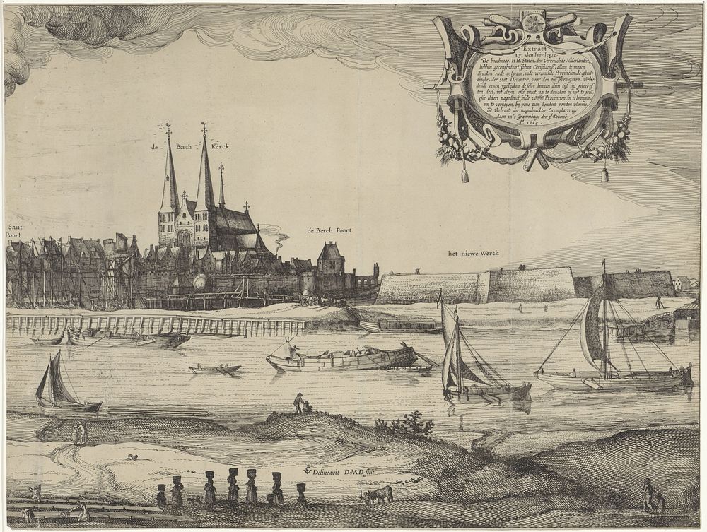 Profiel van Deventer (plaat IV) (1615) by Claes Jansz Visscher II, Monogrammist DMD, Claes Jansz Visscher II, Claes Jansz…