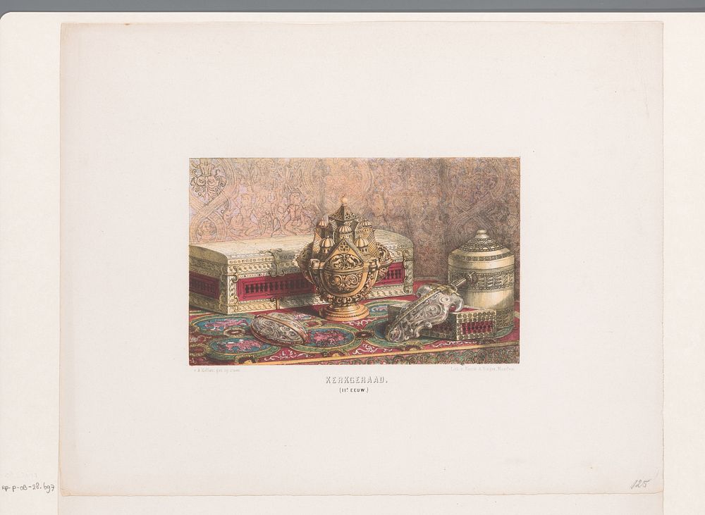 Kerkelijke objecten (1857 - 1864) by David van der Kellen 1827 1895 and Emrik and Binger