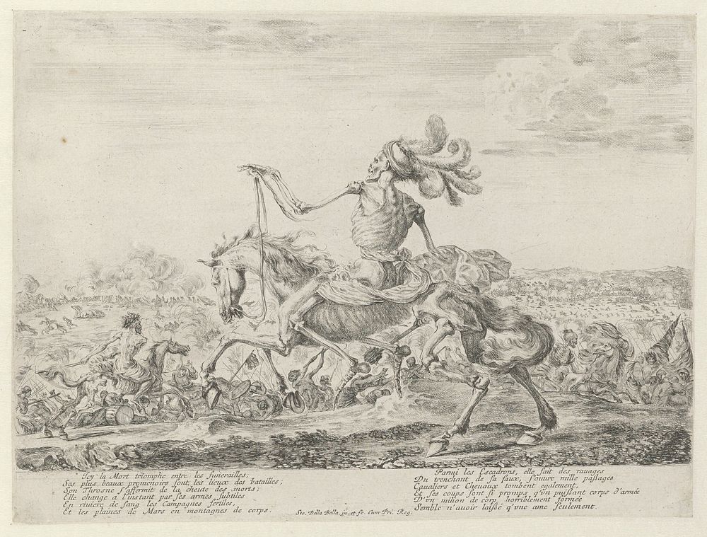 Dood op het slagveld (1620 - 1664) by Stefano della Bella and Stefano della Bella