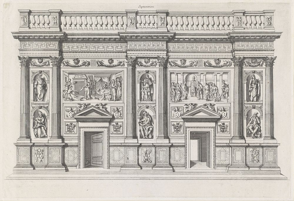 Heilig Huis van de Maagd Maria, septentrion-zijde (1649) by Nicolas Cochin and Pierre Mariette II