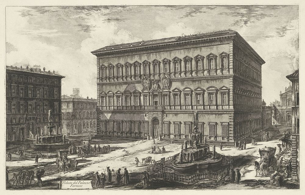 Palazzo Farnese te Rome (1748 - 1778) by Giovanni Battista Piranesi and Giovanni Battista Piranesi