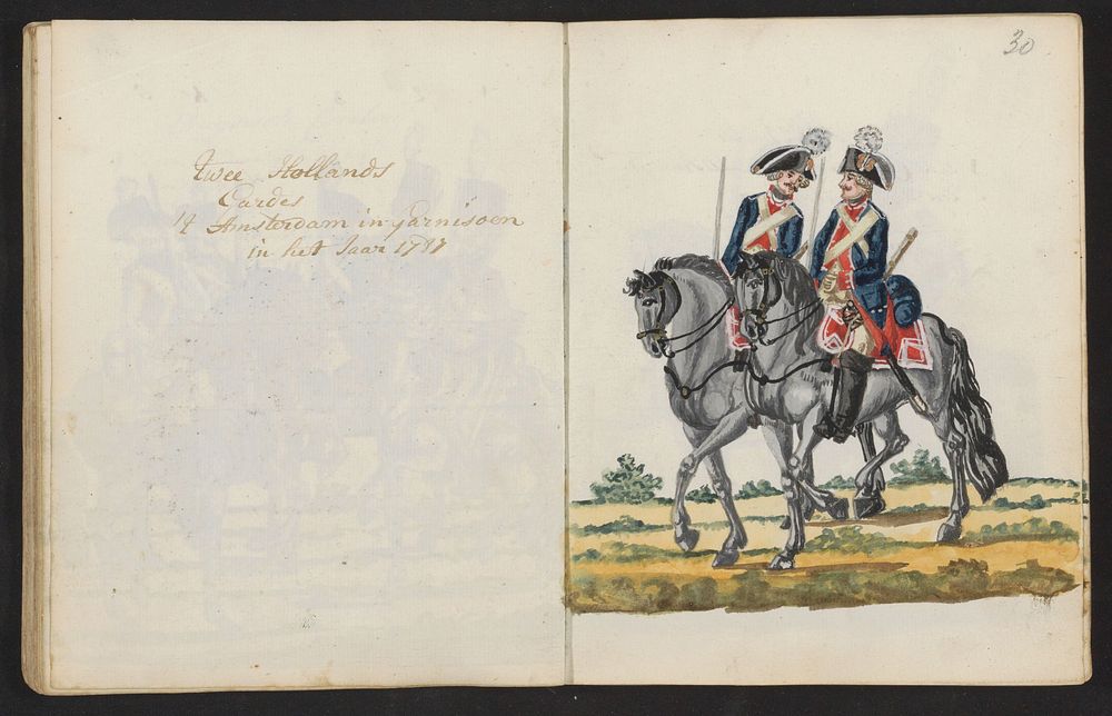 Uniformen van de Hollandse Garde te Amsterdam (1795 - 1796) by S G Casten
