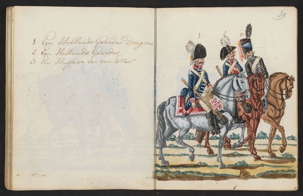 Uniformen van Gardes en Huzaar (1795 - 1796) by S G Casten