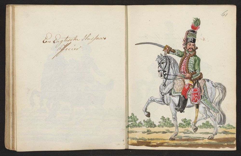 Uniform van Engelse huzaar (1795 - 1796) by S G Casten