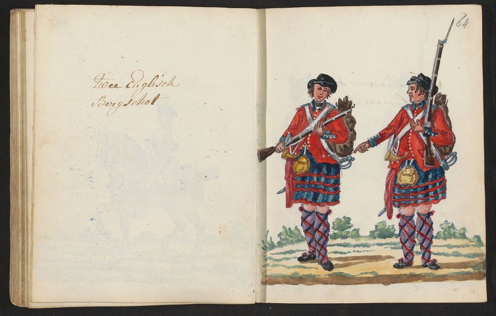 Uniform van Schotse soldaten (1795 - 1796) by S G Casten