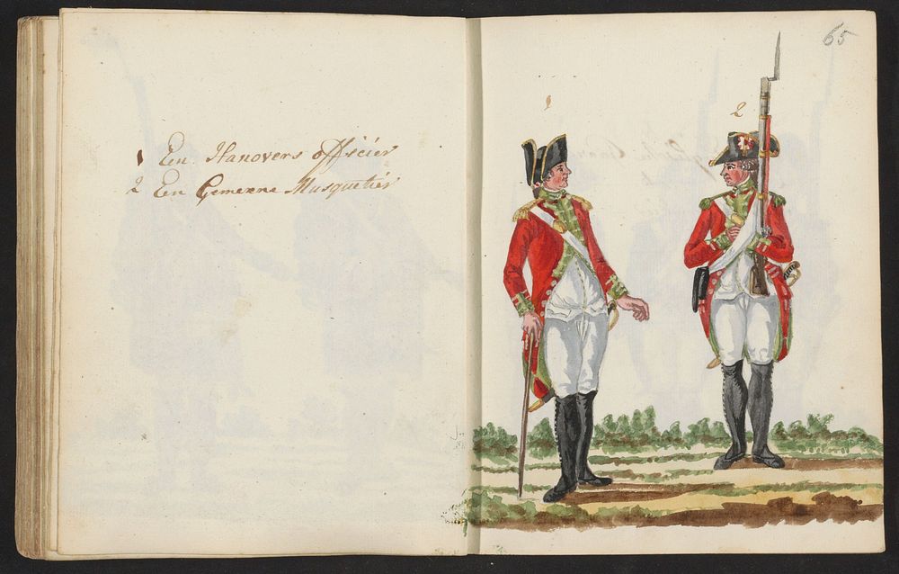 Uniform van troepen van Hannover (1795 - 1796) by S G Casten