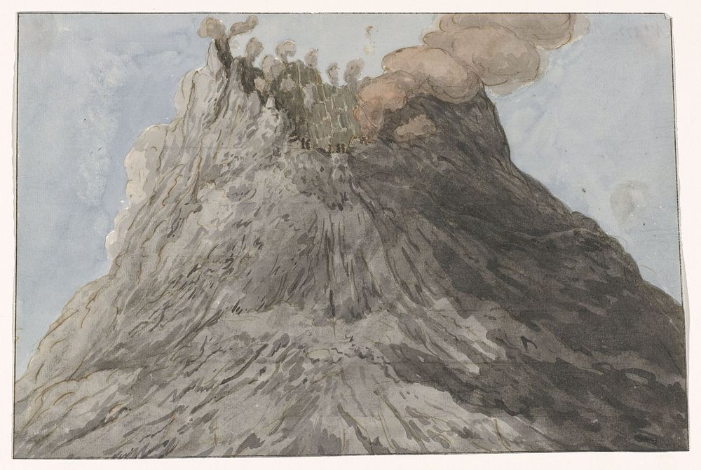 Krater van de Etna (1778) by Willem Carel Dierkens