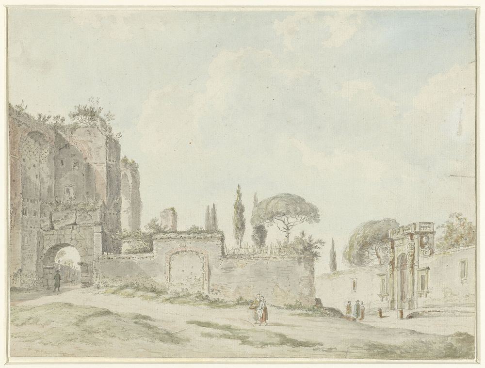 Gezicht te Rome (1779) by anonymous
