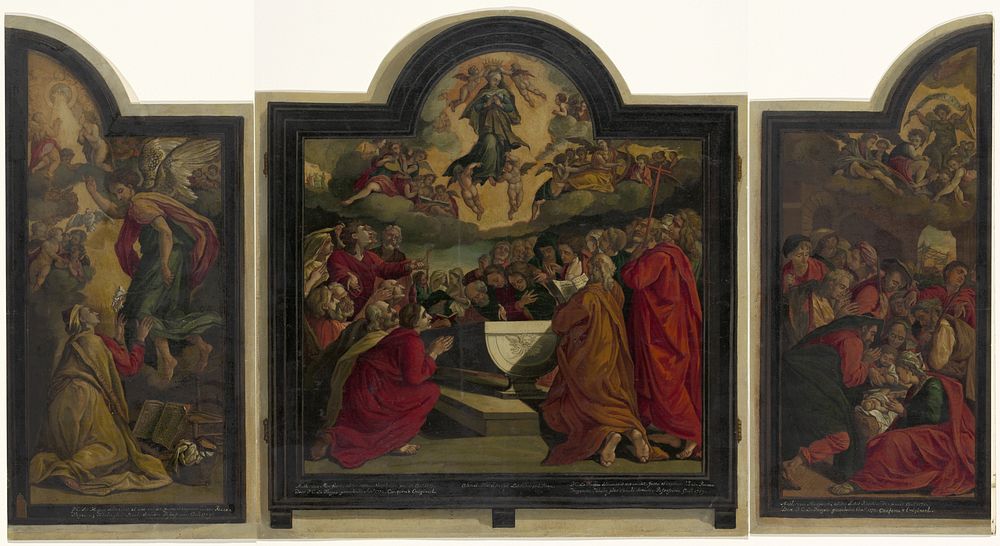 Drieluik met de Hemelvaart van Maria (1772) by Paulus Constantijn la Fargue and Anthonie Blocklandt