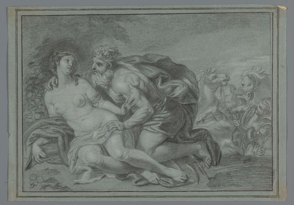 Neptunus met een nimf (1700 - 1800) by anonymous