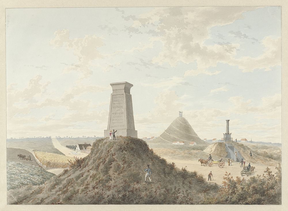 Monumenten bij Waterloo, 1815 (1815 - 1820) by anonymous and Gerrit Lamberts