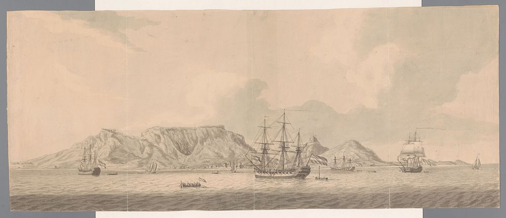 Zicht op Kaap de Goede Hoop (in or after 1654 - c. 1800) by anonymous