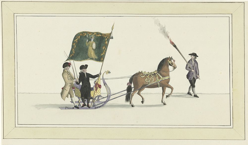 Twaalfde slede (1776) by Abraham Delfos