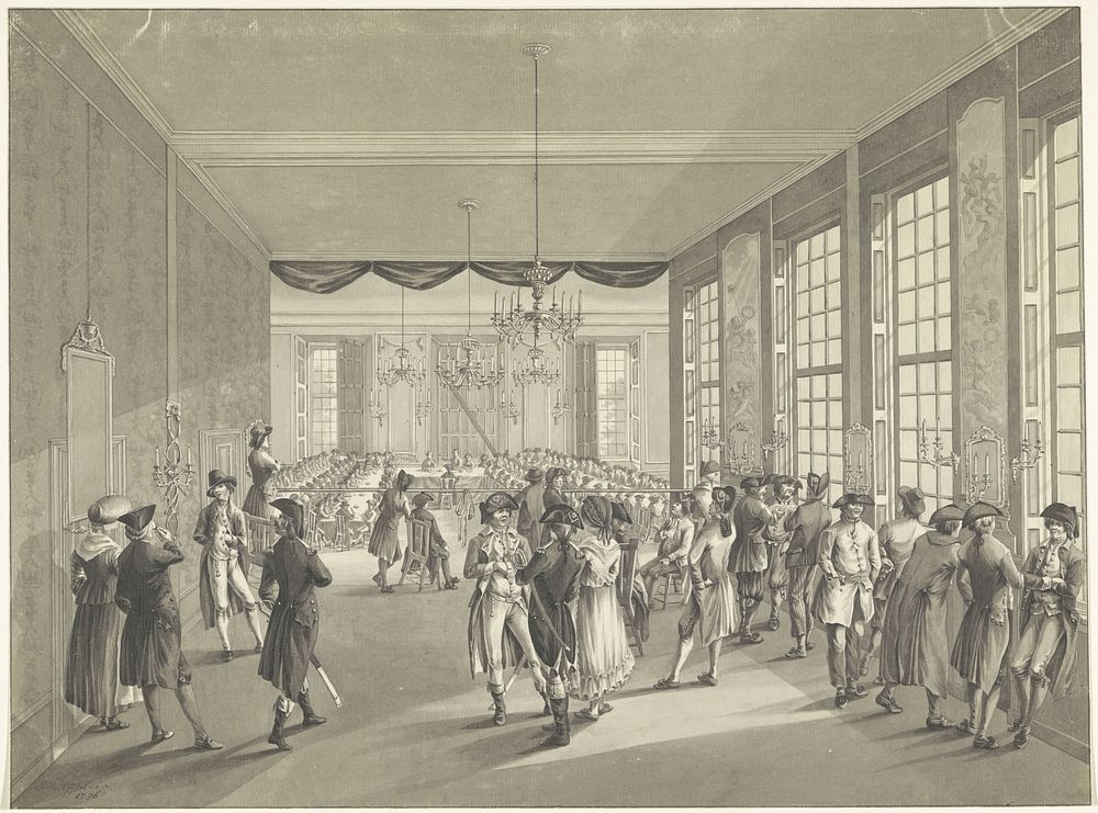 Algemene Centrale Vergadering in Den Haag, 1795 (1796) by Johan Daniël de Gijselaar