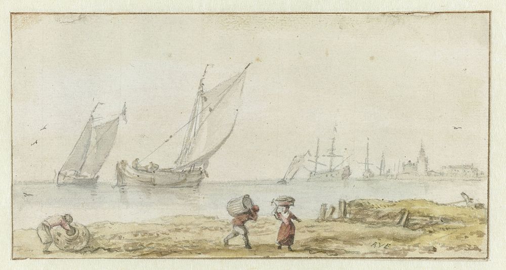 Stil water (1631 - 1675) by Allaert van Everdingen
