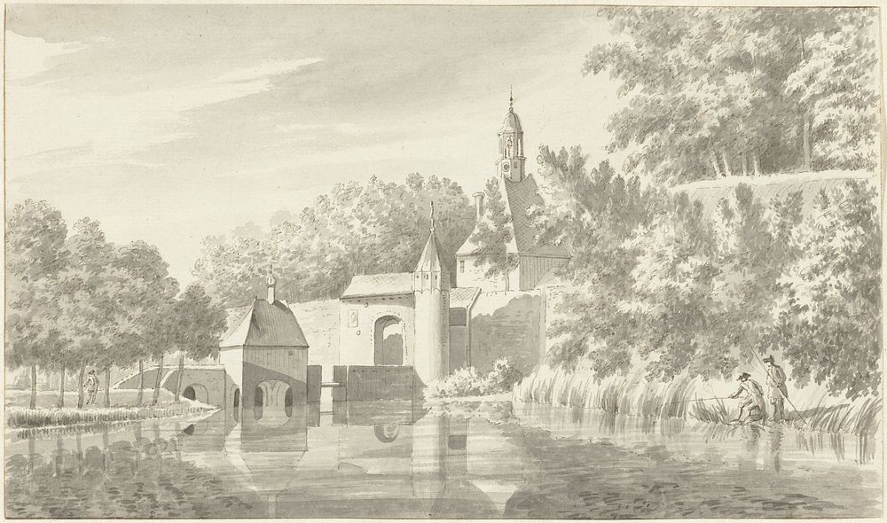 Burense poort te Tiel (1795) by Hendrik Tavenier