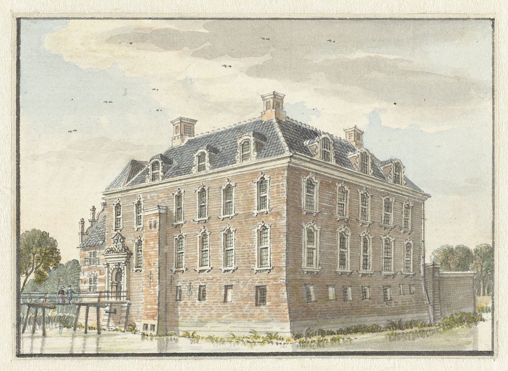 Het Huis te Baek (1743) by Jan de Beijer