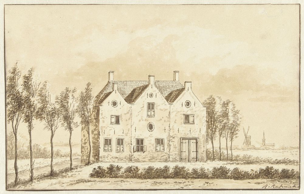 Het Huis te Kessel bij 's Hertogenbosch (1685 - 1735) by Abraham Rademaker