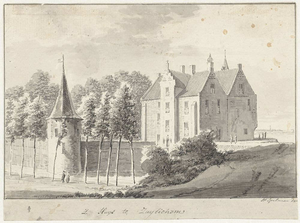 Het kasteel te Zuilichem (1733 - 1784) by Hendrik Spilman