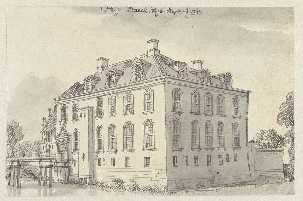 Het Huis Baeck (1743) by Jan de Beijer