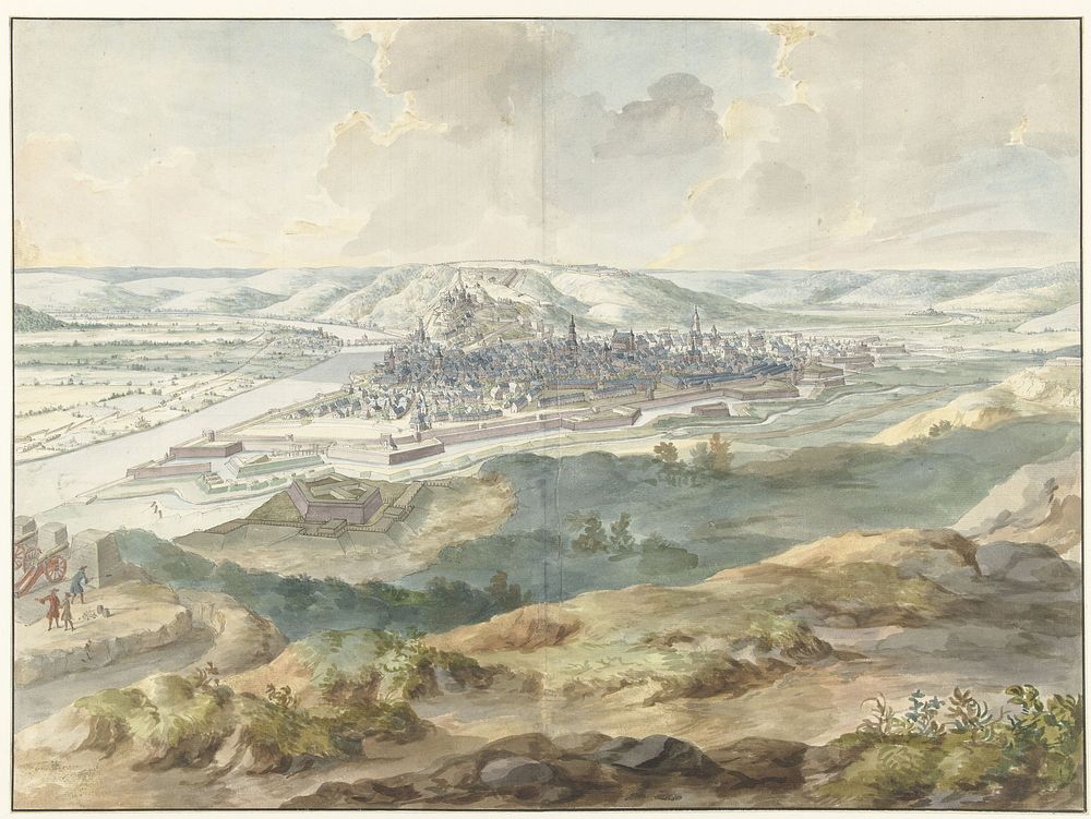 View of Namur from the East during the Siege of 1695 (1695) by Dirk Maas