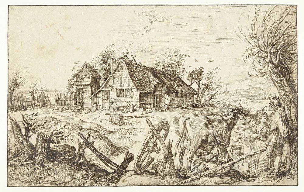 The farm (1603) by Jacques de Gheyn II
