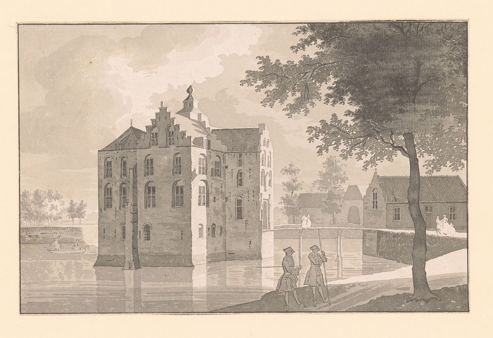 Gezicht op Kasteel Zuilenstein (1700 - 1760) by Cornelis Pronk