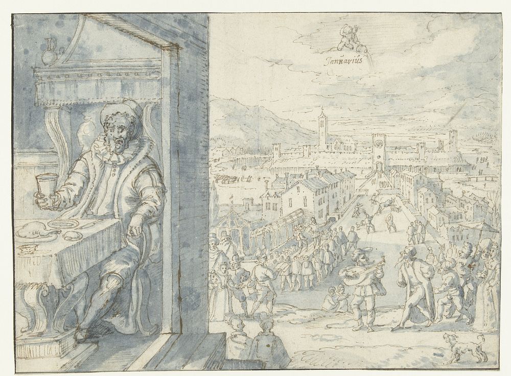 Januari (1590 - 1610) by Joos de Momper II