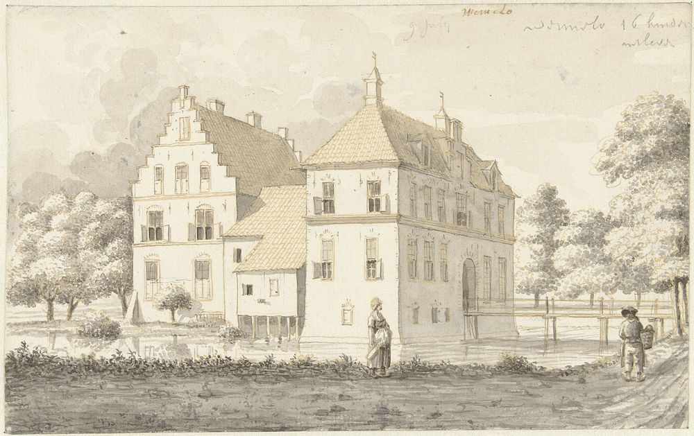 De havezathe Warmelo bij Diepenheim, Overijssel (1761 - 1828) by Joseph Adolf Schmetterling