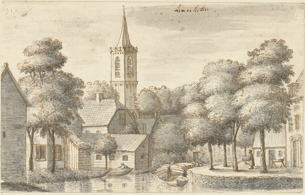 Het dorp Linschoten (1761 - 1828) by Joseph Adolf Schmetterling