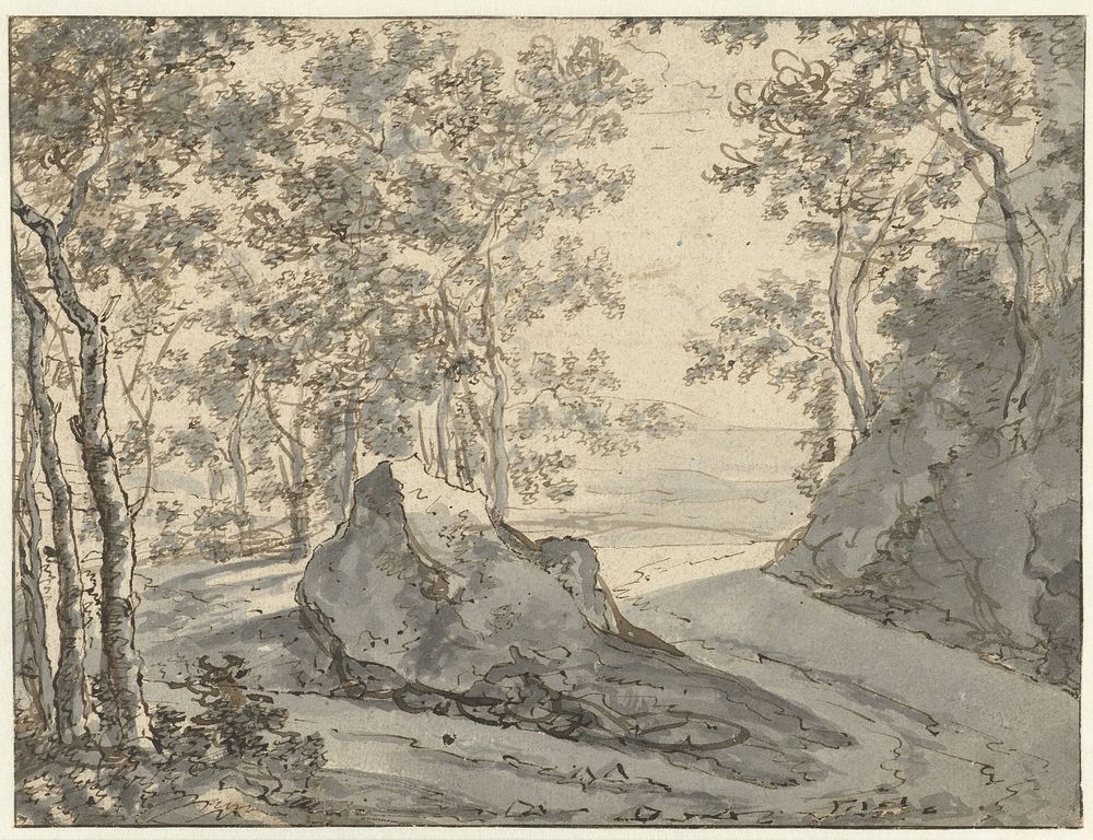 Tweesprong aan de rand van een bos (1628 - 1652) by Jan Both