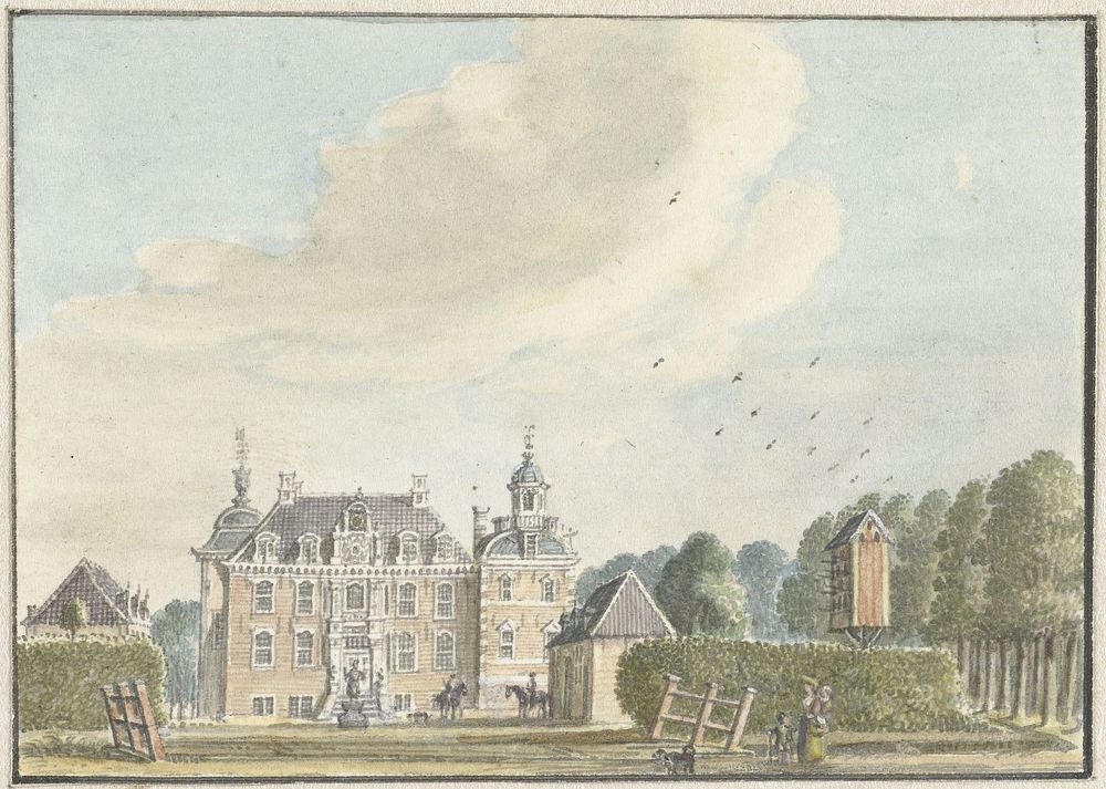 Het Huis Rooderloo bij Ruurlo (1743) by Jan de Beijer
