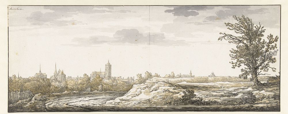 Gezicht op Arnhem (1630 - before 1651) by Aelbert Cuyp