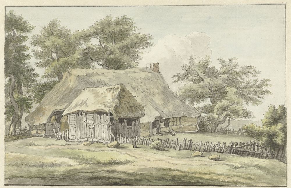 Boerderij te Eext, Drenthe (1755 - 1818) by Egbert van Drielst