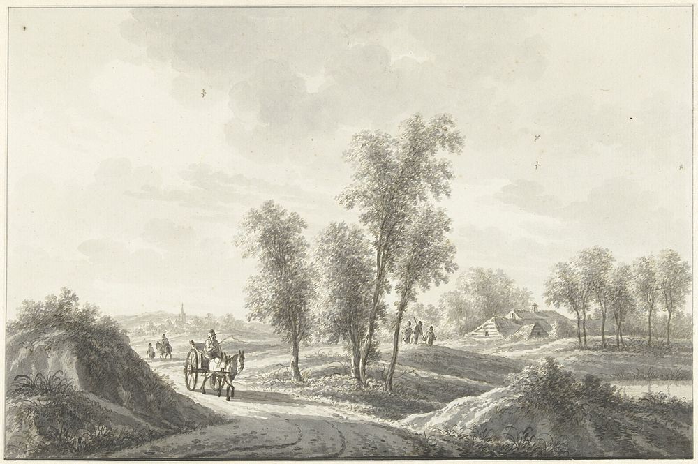 Het dorp Laren in het Gooi (1758 - 1815) by Nicolaas Wicart