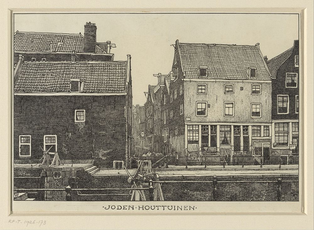 Joden Houttuinen te Amsterdam (1870 - 1926) by Willem Wenckebach