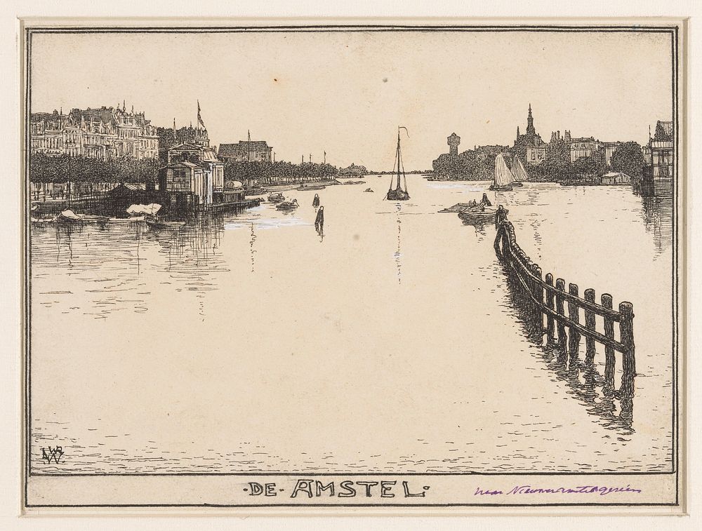 De Amstel (1870 - 1926) by Willem Wenckebach
