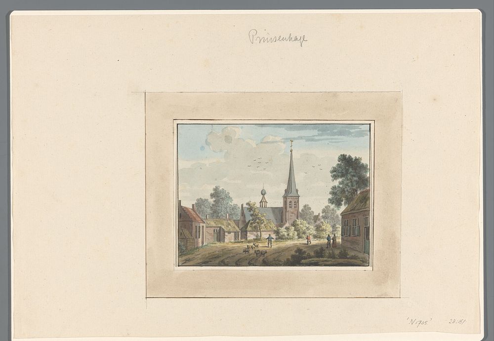 Gezicht te Prinsenhage (1700 - 1800) by anonymous