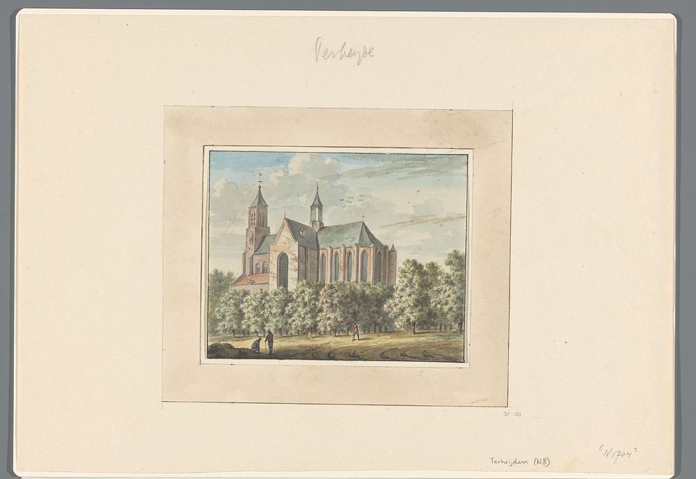 De kerk van Terheijden (1700 - 1800) by anonymous