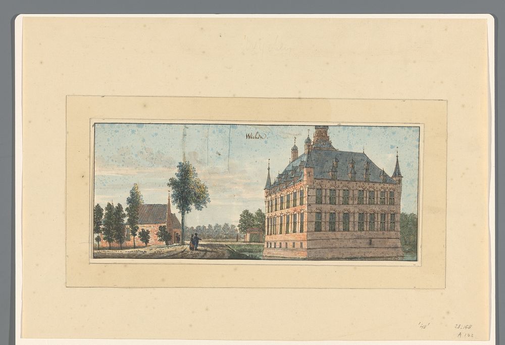 Gezicht op Wijchen (1700 - 1800) by anonymous
