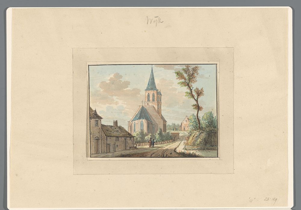 Gezicht te Wijk (1700 - 1800) by anonymous