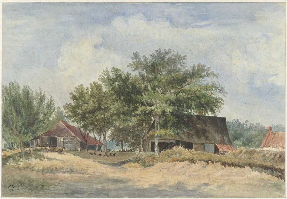 Gezicht bij Appelscha (1882) by Johanna Wilhelmina von Stein Callenfels